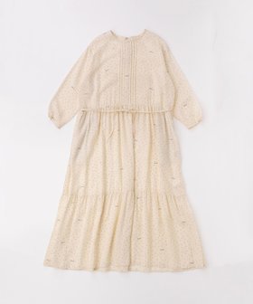 【マドモアゼル ノンノン/Mademoiselle NON NON】のランダムドットプリント ティアードギャザーワンピース 人気、トレンドファッション・服の通販 founy(ファニー) ファッション Fashion レディースファッション Fashion for Women ワンピース Dresses ティアードワンピース Tiered Dress, Flared Dress ドット Polka Dot, Dot Pattern ブロード Broadcloth, Fine Cotton プリント Print, Printed Pattern ランダム Random, Irregular |ID:prp329100004829713