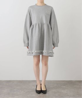 【エディット フォー ルル/edit.for LuLu】の【GANNI/ガニー】Isoli Crewneck Peplum Dress 人気、トレンドファッション・服の通販 founy(ファニー) ファッション Fashion レディースファッション Fashion for Women ワンピース Dresses フォーマル・パーティードレス・結婚式用ドレス Elegant & Casual Dresses スマート Smart, Elegant ドレス Dress, One-Piece バタフライ Butterfly, Butterfly Motif フリル Frill, Ruffle リラックス Relax, Relaxed Fit 再入荷 Restock / Back in Stock おすすめ Recommended / Our Picks |ID:prp329100004829715