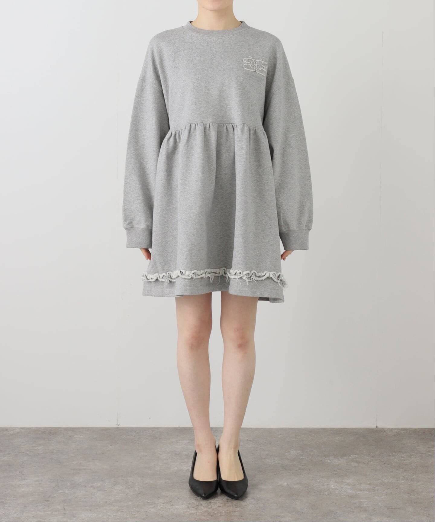 【エディット フォー ルル/edit.for LuLu】の【GANNI/ガニー】Isoli Crewneck Peplum Dress 人気、トレンドファッション・服の通販 founy(ファニー) 　ファッション　Fashion　レディースファッション　Fashion for Women　ワンピース　Dresses　フォーマル・パーティードレス・結婚式用ドレス　Elegant & Casual Dresses　スマート　Smart, Elegant　ドレス　Dress, One-Piece　バタフライ　Butterfly, Butterfly Motif　フリル　Frill, Ruffle　リラックス　Relax, Relaxed Fit　再入荷　Restock / Back in Stock　おすすめ　Recommended / Our Picks　 other-1|ID: prp329100004829715 ipo3291000000035153497