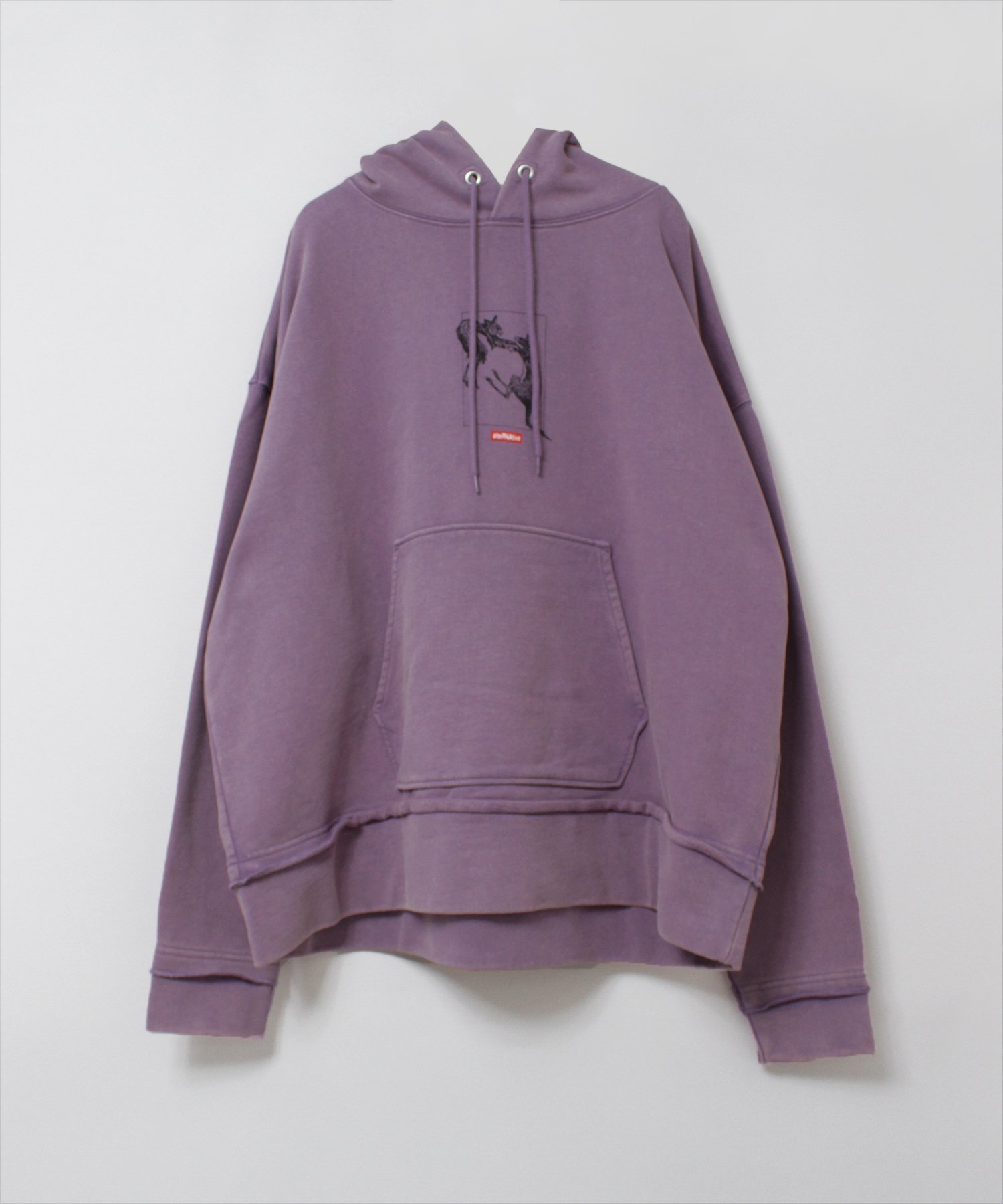 【アールエヌエー/RNA】のM2576 WICKEDウォッシュアウトフーディー インテリア・キッズ・メンズ・レディースファッション・服の通販 founy(ファニー) 　ファッション　Fashion　レディースファッション　Fashion for Women　カットオフ　Cut-Off Design　パウダー　Powder, Soft Tone　プリント　Print, Printed Pattern　クスミパープル|ID: prp329100004829716 ipo3291000000035153504