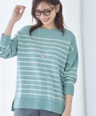 【リフレクト/Reflect】の【ゆったり着られる◎】ボートネックボーダーニット 人気、トレンドファッション・服の通販 founy(ファニー) ファッション Fashion レディースファッション Fashion for Women トップス・カットソー Cut & Sew Tops ニット Knit Tops & Sweaters ストレッチ Stretch, Stretchy Fabric スマート Smart, Elegant ボーダー Border, Stripe 軽量 Lightweight, Ultra Light thumbnail ミントグリーン|ID: prp329100004829719 ipo3291000000035153518