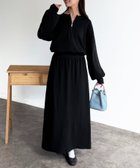 【シェトワ/Chez toi】の【セットアイテム】ハーフジップ×セミフレアスカート 人気、トレンドファッション・服の通販 founy(ファニー) ファッション Fashion レディースファッション Fashion for Women スカート Skirts Aライン・フレアスカート A-Line & Flared Skirts ギャザー Gathered, Ruffled シューズ Shoes, Footwear スニーカー Sneakers, Trainers セットアップ Set-Up, Coordinated Outfit デニム Denim, Jeans Material パウダー Powder, Soft Tone フラット Flat, Flat Shoes 再入荷 Restock / Back in Stock おすすめ Recommended / Our Picks thumbnail ブラック|ID: prp329100004829720 ipo3291000000035153522