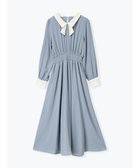 【ルディックパーク/LUDIC PARK】の襟レースシャーリングワンピース 人気、トレンドファッション・服の通販 founy(ファニー) ファッション Fashion レディースファッション Fashion for Women ワンピース Dresses おすすめ Recommended / Our Picks カーディガン Cardigan, Knitwear シャーリング Shirring, Ruched フィット Fit, Slim Fit メタル Metal, Metal Parts レース Lace, Lace Fabric エレガント 上品 Elegant thumbnail 青|ID: prp329100004829729 ipo3291000000035153570