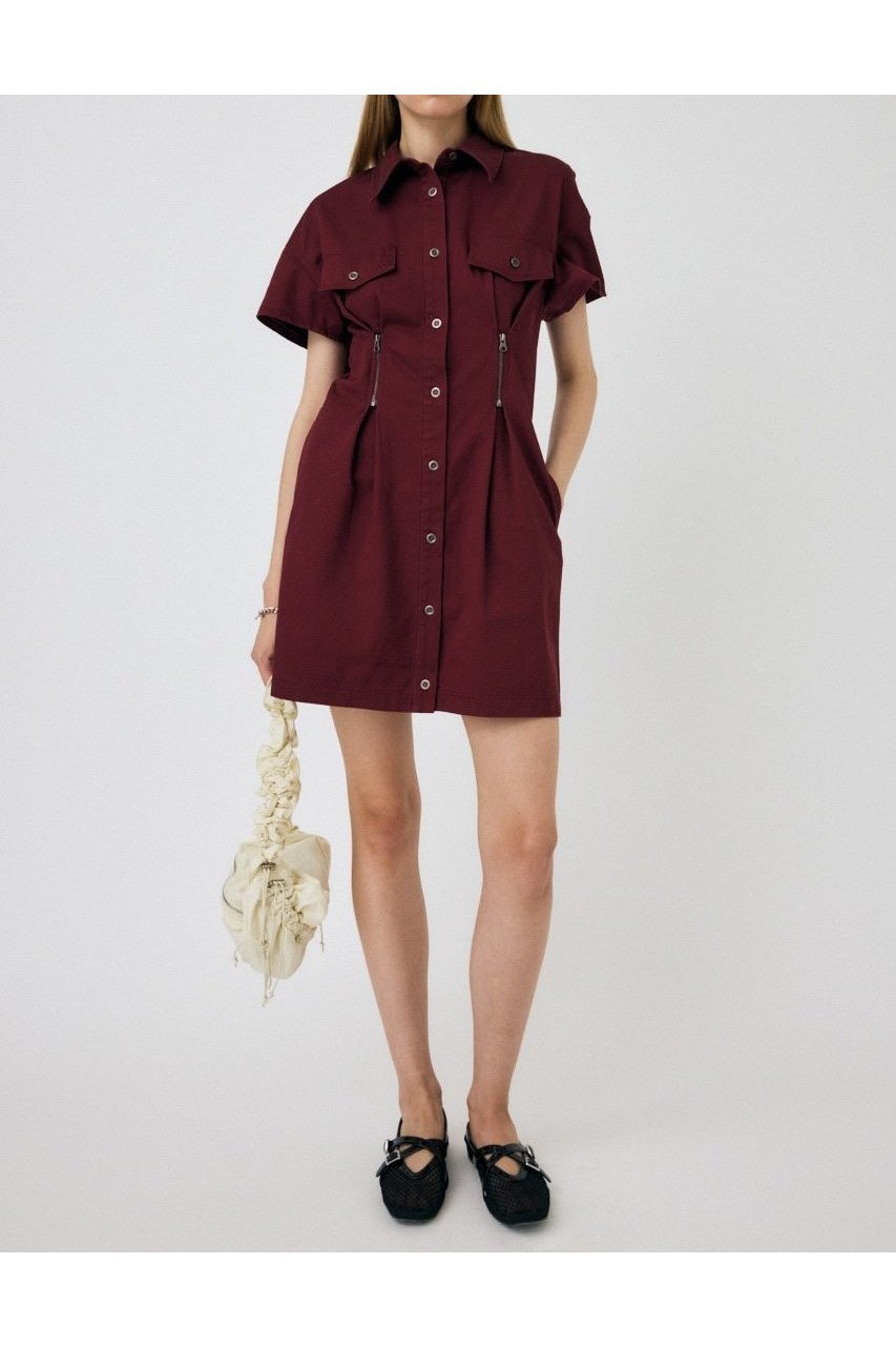 【マウジー/moussy】のWAIST ZIP UP ドレス インテリア・キッズ・メンズ・レディースファッション・服の通販 founy(ファニー) ファッション Fashion レディースファッション Fashion for Women ワンピース Dresses フォーマル・パーティードレス・結婚式用ドレス Elegant & Casual Dresses コンパクト Compact, Small Size ドレス Dress, One-Piece D/PUR3|ID: prp329100004829734 ipo3291000000035153637