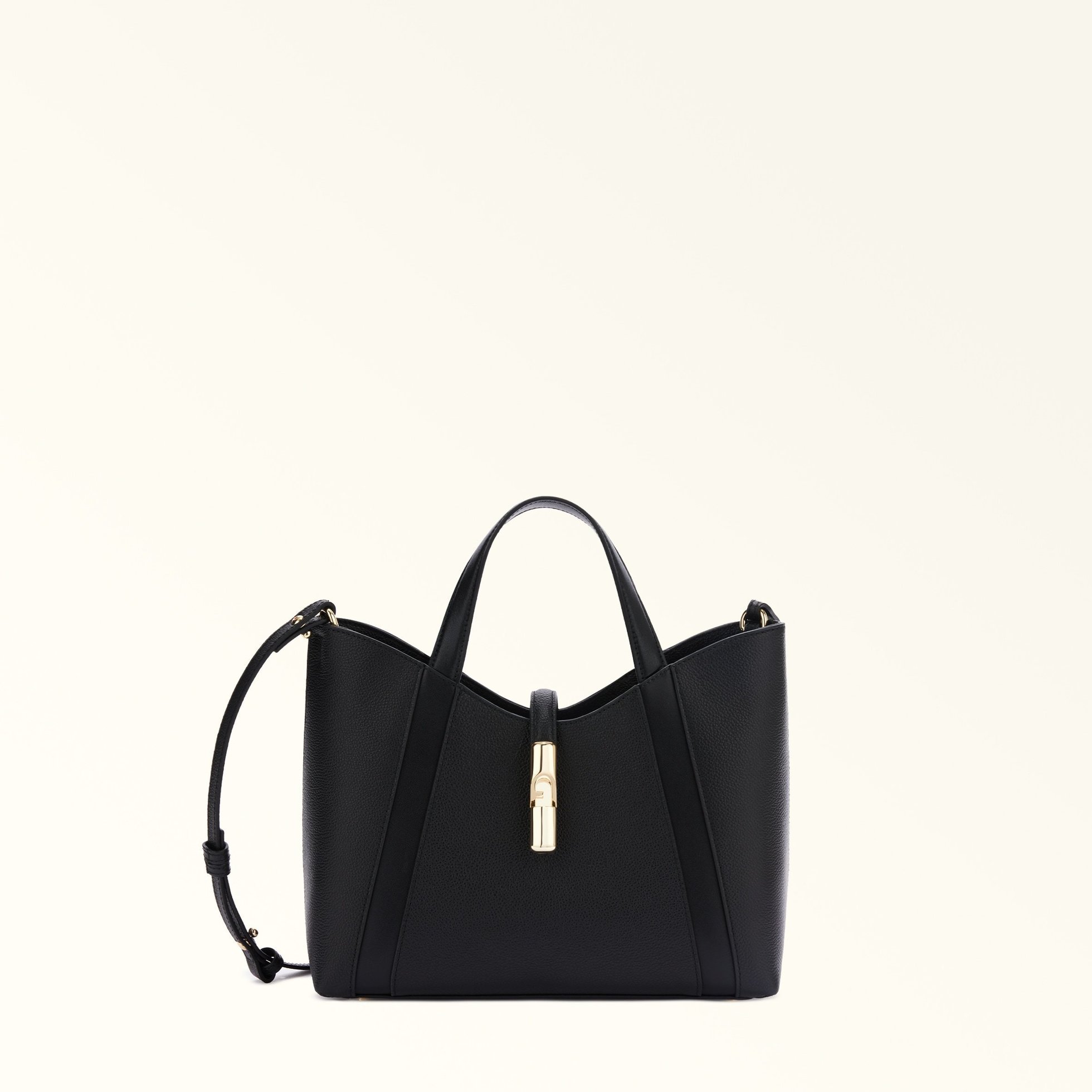 【フルラ/FURLA】の【公式】フルラ ゴッチャ トートバッグ S インテリア・キッズ・メンズ・レディースファッション・服の通販 founy(ファニー) 　ファッション　Fashion　レディースファッション　Fashion for Women　バッグ　Bags　エレガント 上品　Elegant　コンパクト　Compact, Small Size　ダブル　Double, Double-Breasted　ポケット　Pocket, Pocket Detail　メタル　Metal, Metal Parts　NERO|ID: prp329100004829743 ipo3291000000035153873