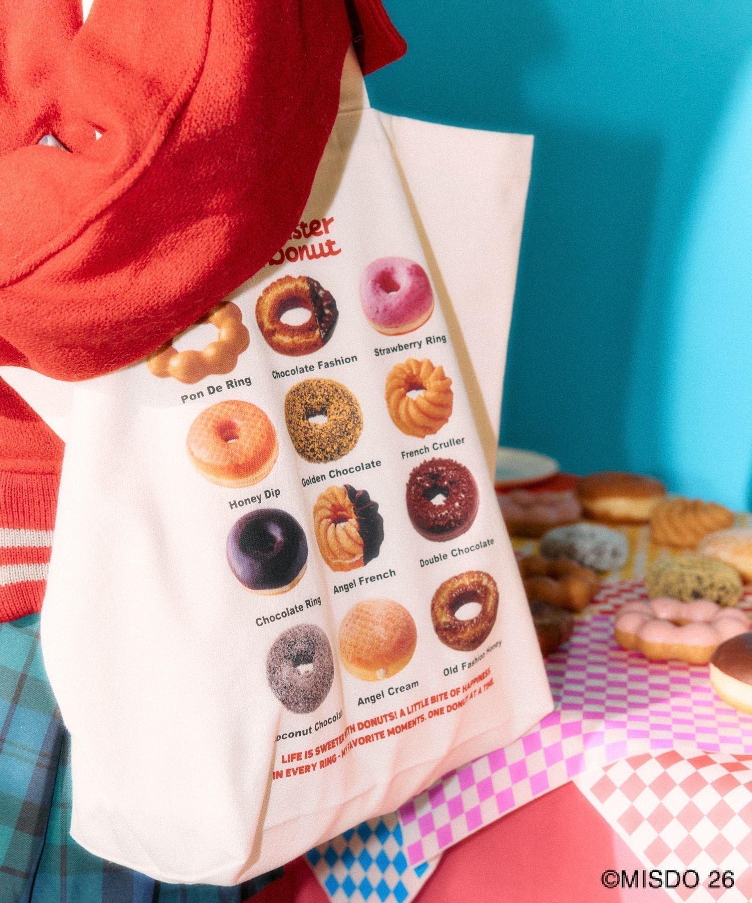 【レプシィム ローリーズファーム/LEPSIM LOWRYS FARM】の【Mister Donut】BIGトートバッグ インテリア・キッズ・メンズ・レディースファッション・服の通販 founy(ファニー) 　ファッション　Fashion　レディースファッション　Fashion for Women　バッグ　Bags　キャラクター　Character, Licensed Characters　チェーン　Chain, Chain Strap　プリント　Print, Printed Pattern　ビジネス 仕事 通勤　Business / Work / Commuting　ドーナツ05|ID: prp329100004829751 ipo3291000000035153984