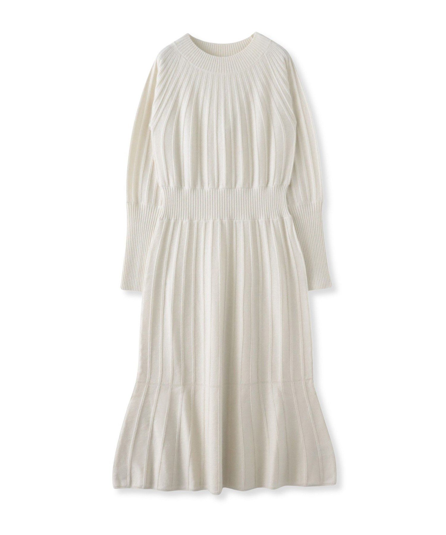 【ビアッジョブルー/Viaggio Blu】のニットワンピース インテリア・キッズ・メンズ・レディースファッション・服の通販 founy(ファニー) 　ファッション　Fashion　レディースファッション　Fashion for Women　ワンピース　Dresses　ニットワンピース　Knit Dresses　2025年　2025　2025-2026秋冬・A/W　Autumn/Winter 2025–26 AW25–26　スリーブ　Sleeve, Long Sleeve / Short Sleeve　ハイネック　High Neck, Mock Neck　エレガント 上品　Elegant　秋　Autumn　A/W・秋冬　Autumn/Winter　オフホワイト|ID: prp329100004829754 ipo3291000000035154000