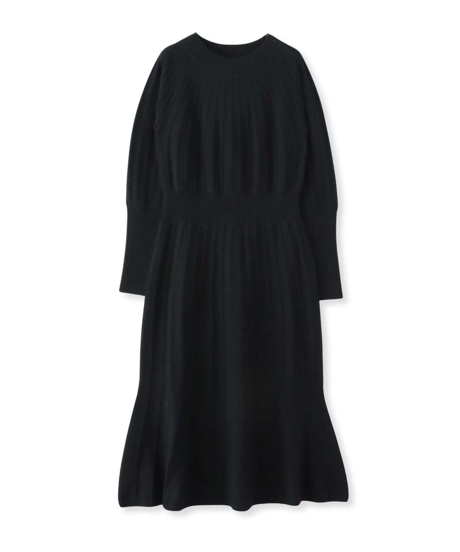 【ビアッジョブルー/Viaggio Blu】のニットワンピース インテリア・キッズ・メンズ・レディースファッション・服の通販 founy(ファニー) 　ファッション　Fashion　レディースファッション　Fashion for Women　ワンピース　Dresses　ニットワンピース　Knit Dresses　2025年　2025　2025-2026秋冬・A/W　Autumn/Winter 2025–26 AW25–26　スリーブ　Sleeve, Long Sleeve / Short Sleeve　ハイネック　High Neck, Mock Neck　エレガント 上品　Elegant　秋　Autumn　A/W・秋冬　Autumn/Winter　ブラック|ID: prp329100004829754 ipo3291000000035154001