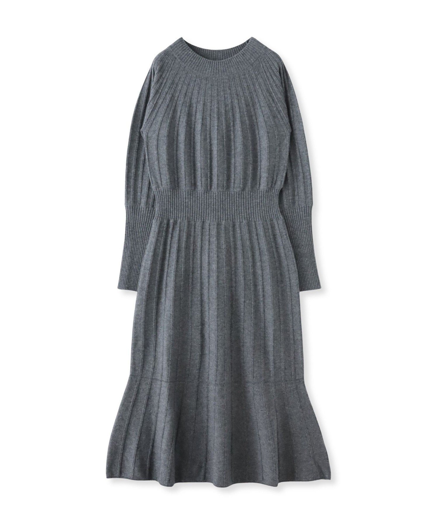 【ビアッジョブルー/Viaggio Blu】のニットワンピース インテリア・キッズ・メンズ・レディースファッション・服の通販 founy(ファニー) 　ファッション　Fashion　レディースファッション　Fashion for Women　ワンピース　Dresses　ニットワンピース　Knit Dresses　2025年　2025　2025-2026秋冬・A/W　Autumn/Winter 2025–26 AW25–26　スリーブ　Sleeve, Long Sleeve / Short Sleeve　ハイネック　High Neck, Mock Neck　エレガント 上品　Elegant　秋　Autumn　A/W・秋冬　Autumn/Winter　ライトグレー|ID: prp329100004829754 ipo3291000000035154002