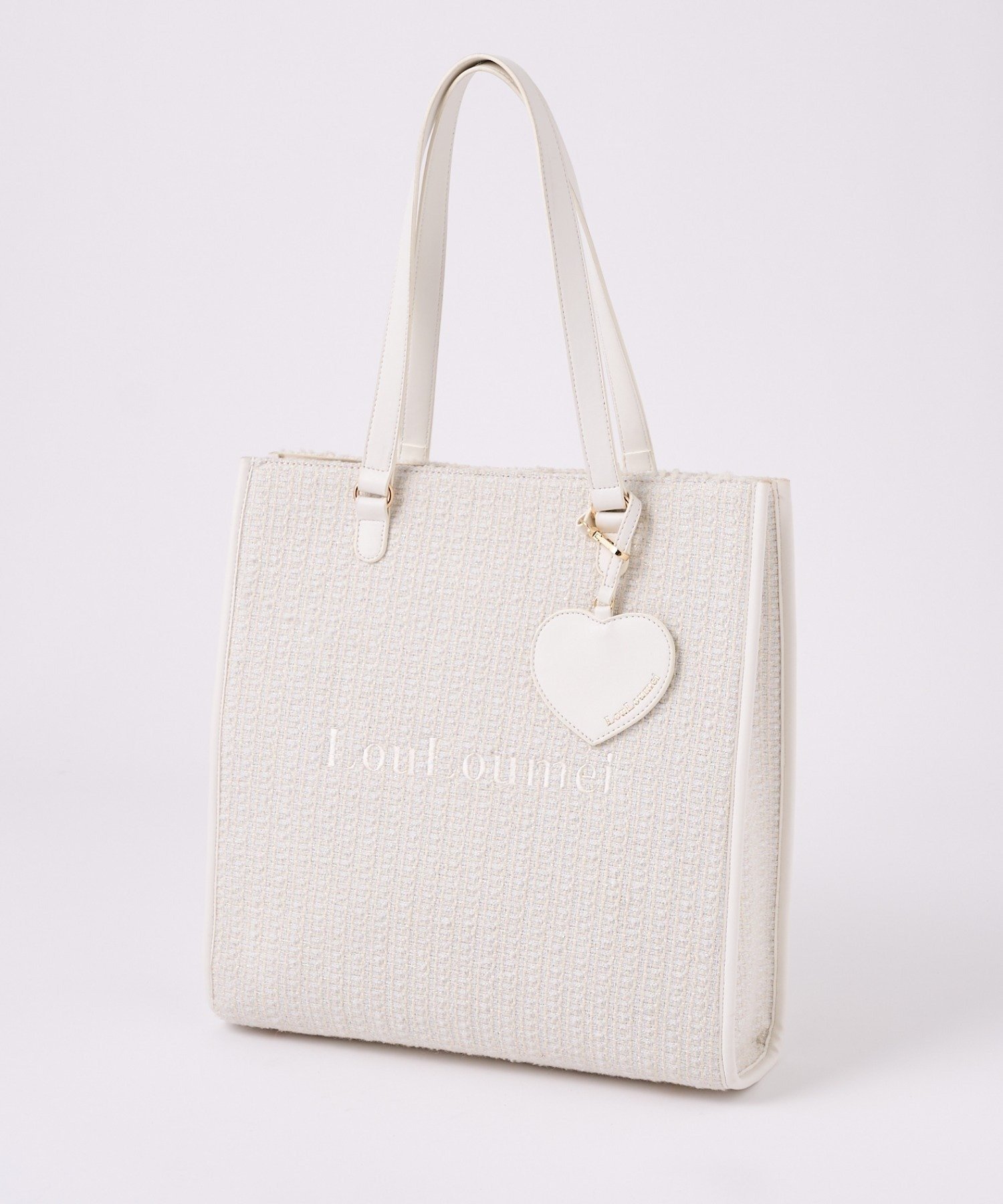 【ナイスクラップ/NICE CLAUP】の【LouLoumei】ハートチャーム付きトートバッグ/自立可能/WEB限定 インテリア・キッズ・メンズ・レディースファッション・服の通販 founy(ファニー) ファッション Fashion レディースファッション Fashion for Women バッグ Bags スリット Slit, Slit Detail チャーム Charm, Pendant ツイード Twill, Twill Weave ポケット Pocket, Pocket Detail 楽ちん Easy Fit, Comfortable おすすめ Recommended / Our Picks 旅行 Travel スーツケース キャリーケース Suitcase / Carry Case ギフト プレゼント Gift / Present ビジネス 仕事 通勤 Business / Work / Commuting アイボリー|ID: prp329100004829772 ipo3291000000035154250