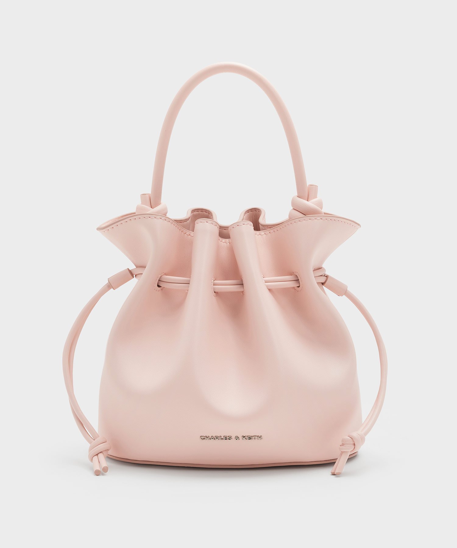 【チャールズ アンド キース/CHARLES & KEITH】のSammie サミー ドローストリング バケットバッグ インテリア・キッズ・メンズ・レディースファッション・服の通販 founy(ファニー) 　ファッション　Fashion　レディースファッション　Fashion for Women　バッグ　Bags　ドローストリング　Drawstring, Pull Cord　SoftPink|ID: prp329100004829774 ipo3291000000035154275