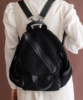 【ヴィータフェリーチェ/VitaFelice】のメッシュ3wayミニリュック 人気、トレンドファッション・服の通販 founy(ファニー) ファッション Fashion レディースファッション Fashion for Women ショルダー Shoulder, Shoulder Strap フォルム Silhouette, Form メッシュ Mesh, Net Fabric リュック Backpack, Rucksack 軽量 Lightweight, Ultra Light |ID:prp329100004829777