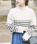 【アイテムズアーバンリサーチ/ITEMS URBAN RESEARCH】のハイネックステッチニット 人気、トレンドファッション・服の通販 founy(ファニー) ファッション Fashion レディースファッション Fashion for Women トップス・カットソー Cut & Sew Tops ニット Knit Tops & Sweaters シンプル Simple, Minimal ハイネック High Neck, Mock Neck エレガント 上品 Elegant 冬 Winter / This Winter 定番 Standard, Basic Item thumbnail OFF×BLK|ID: prp329100004829787 ipo3291000000035154421