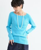【バンヤードストーム/BARNYARDSTORM】のリブボートネックニット 人気、トレンドファッション・服の通販 founy(ファニー) ファッション Fashion レディースファッション Fashion for Women トップス・カットソー Cut & Sew Tops ニット Knit Tops & Sweaters シンプル Simple, Minimal デコルテ Décolleté, Neckline フィット Fit, Slim Fit リブニット Rib Knit, Ribbed Knit ワイド Wide, Wide Fit エレガント 上品 Elegant 今季 This Season, Current Season ビジネス 仕事 通勤 Business / Work / Commuting thumbnail ライトブルー81|ID: prp329100004829793 ipo3291000000035154468