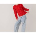 【ローズティアラ/Rose Tiara】のフリルレースラインニットプルオーバー 人気、トレンドファッション・服の通販 founy(ファニー) ファッション Fashion レディースファッション Fashion for Women トップス・カットソー Cut & Sew Tops ニット Knit Tops & Sweaters カジュアルプルオーバー・ニットトップス Pullovers & Knit Tops / Casual Pullovers アンティーク Antique-Inspired スタンダード Standard, Basic スマート Smart, Elegant フェミニン Feminine, Girly プリント Print, Printed Pattern ポケット Pocket, Pocket Detail レース Lace, Lace Fabric thumbnail レッド|ID: prp329100004829796 ipo3291000000035154480