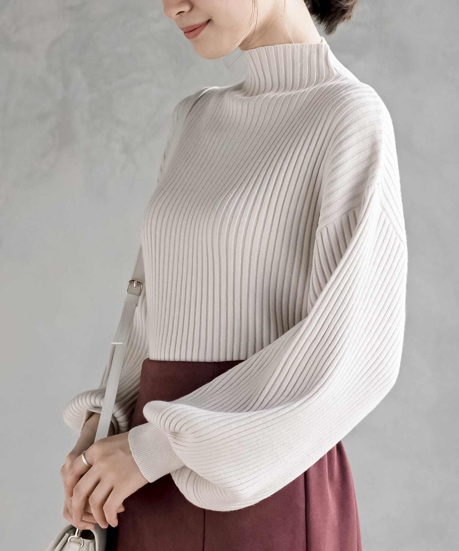 【アールピーエス/rps】のボリューム袖ボトルネックリブニットプルオーバー インテリア・キッズ・メンズ・レディースファッション・服の通販 founy(ファニー) ファッション Fashion レディースファッション Fashion for Women トップス・カットソー Cut & Sew Tops ニット Knit Tops & Sweaters カジュアルプルオーバー・ニットトップス Pullovers & Knit Tops / Casual Pullovers シンプル Simple, Minimal スタイリッシュ Stylish, Fashionable スリーブ Sleeve, Long Sleeve / Short Sleeve ボトルネック Bottle Neck, Mock Neck 再入荷 Restock / Back in Stock アイボリー|ID: prp329100004829856 ipo3291000000035155158