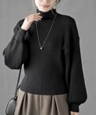 【アールピーエス/rps】のボリューム袖ボトルネックリブニットプルオーバー 人気、トレンドファッション・服の通販 founy(ファニー) ファッション Fashion レディースファッション Fashion for Women トップス・カットソー Cut & Sew Tops ニット Knit Tops & Sweaters カジュアルプルオーバー・ニットトップス Pullovers & Knit Tops / Casual Pullovers シンプル Simple, Minimal スタイリッシュ Stylish, Fashionable スリーブ Sleeve, Long Sleeve / Short Sleeve ボトルネック Bottle Neck, Mock Neck 再入荷 Restock / Back in Stock thumbnail ブラック|ID: prp329100004829856 ipo3291000000035155159