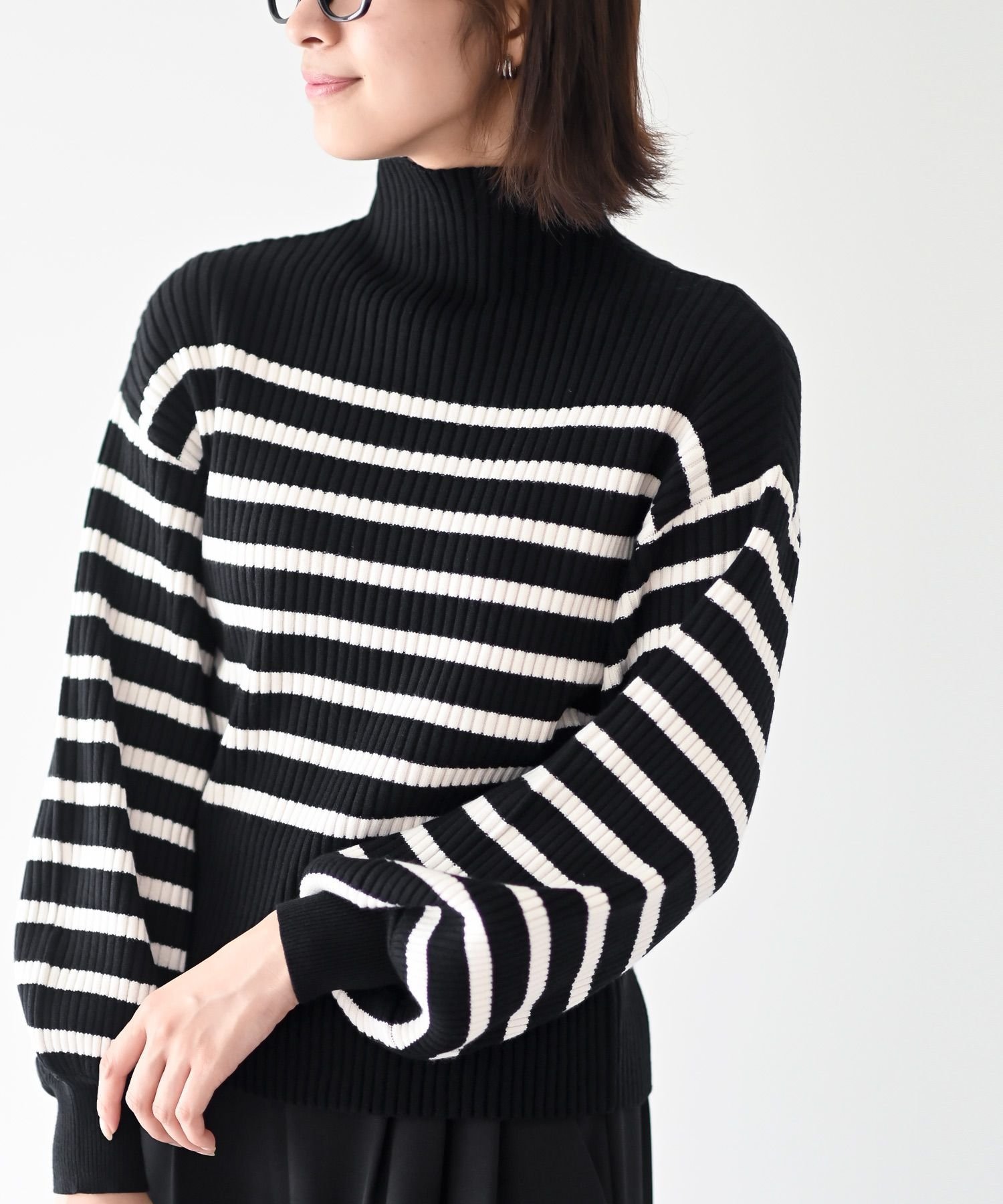 【アールピーエス/rps】のボリューム袖ボトルネックリブニットプルオーバー インテリア・キッズ・メンズ・レディースファッション・服の通販 founy(ファニー) ファッション Fashion レディースファッション Fashion for Women トップス・カットソー Cut & Sew Tops ニット Knit Tops & Sweaters カジュアルプルオーバー・ニットトップス Pullovers & Knit Tops / Casual Pullovers シンプル Simple, Minimal スタイリッシュ Stylish, Fashionable スリーブ Sleeve, Long Sleeve / Short Sleeve ボトルネック Bottle Neck, Mock Neck 再入荷 Restock / Back in Stock ブラック2|ID: prp329100004829856 ipo3291000000035155160