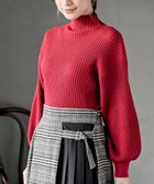 【アールピーエス/rps】のボリューム袖ボトルネックリブニットプルオーバー 人気、トレンドファッション・服の通販 founy(ファニー) ファッション Fashion レディースファッション Fashion for Women トップス・カットソー Cut & Sew Tops ニット Knit Tops & Sweaters カジュアルプルオーバー・ニットトップス Pullovers & Knit Tops / Casual Pullovers シンプル Simple, Minimal スタイリッシュ Stylish, Fashionable スリーブ Sleeve, Long Sleeve / Short Sleeve ボトルネック Bottle Neck, Mock Neck 再入荷 Restock / Back in Stock thumbnail レッド|ID: prp329100004829856 ipo3291000000035155162