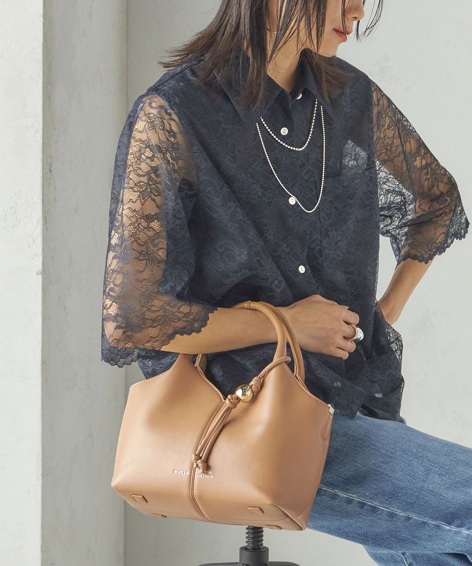 【シップス フォー ウィメン/SHIPS】のNUCLE FIORE インテリア・キッズ・メンズ・レディースファッション・服の通販 founy(ファニー) 　ファッション　Fashion　レディースファッション　Fashion for Women　2025年　2025　2025春夏・S/S　Spring/Summer 2025 SS25　クラシカル　Classical, Vintage-Inspired　サークル　Circle, Round Design　チャーム　Charm, Pendant　キャメル|ID: prp329100004829863 ipo3291000000035155257