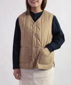 【ドミンゴ/DOMINGO】のT/Cポプリン インサレーションベスト 人気、トレンドファッション・服の通販 founy(ファニー) ファッション Fashion レディースファッション Fashion for Women アウター Coat / Outerwear Collection トップス・カットソー Cut & Sew Tops ベスト&ジレ / 重ね着スタイル Vests & Gilets オレンジ Orange 秋 Autumn キルト Quilt, Quilted Fabric コンパクト Compact, Small Size ストライプ Stripe, Striped Pattern スリット Slit, Slit Detail デニム Denim, Jeans Material パイピング Piping, Trim Design フィット Fit, Slim Fit ベスト Vest, Waistcoat ランダム Random, Irregular thumbnail ベージュ|ID: prp329100004829870 ipo3291000000035155319