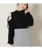 【ウィルセレクション/WILLSELECTION】のパールビジューフェザーニットトップス 人気、トレンドファッション・服の通販 founy(ファニー) ファッション Fashion レディースファッション Fashion for Women トップス・カットソー Cut & Sew Tops ニット Knit Tops & Sweaters ショルダー Shoulder, Shoulder Strap ハイネック High Neck, Mock Neck パール Pearl, Pearl Accent ビジュー Bijou, Jewel-like Accent フェザー Feather, Feather Detail フロント Front, Front Design リボン Ribbon, Bow thumbnail ブラック|ID: prp329100004829872 ipo3291000000035155332