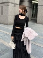 【スナイデル/SNIDEL】の2wayクロップドハイネックプルオーバー 人気、トレンドファッション・服の通販 founy(ファニー) ファッション Fashion レディースファッション Fashion for Women トップス・カットソー Cut & Sew Tops カジュアルプルオーバー・ニットトップス Pullovers & Knit Tops / Casual Pullovers インナー Innerwear ウェーブ Wavy Pattern クロップド Cropped, Short Length シンプル Simple, Minimal ストレート Straight, Straight Cut スマート Smart, Elegant デコルテ Décolleté, Neckline トレンド Trend, Trending Now ハイネック High Neck, Mock Neck フィット Fit, Slim Fit フロント Front, Front Design ミニスカート Mini Skirt, Short Skirt リブニット Rib Knit, Ribbed Knit おすすめ Recommended / Our Picks thumbnail BLK[009]|ID: prp329100004829885 ipo3291000000035155443