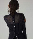 【バビロン/BABYLONE / KIDS】の2wayシアーリブニット 人気、トレンドファッション・服の通販 founy(ファニー) ファッション Fashion キッズファッション Fashion for Kids 春 Spring スリット Slit, Slit Detail トレンド Trend, Trending Now ハイネック High Neck, Mock Neck リネン Linen, Linen Fabric ワイドリブ Wide Rib, Wide Ribbed Knit 再入荷 Restock / Back in Stock おすすめ Recommended / Our Picks thumbnail ネイビー88|ID: prp329100004829907 ipo3291000000035155644