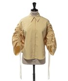 【ティーチ/TEECHI】の「エアバルーンブラウス」リッチタフタ 人気、トレンドファッション・服の通販 founy(ファニー) ファッション Fashion レディースファッション Fashion for Women トップス・カットソー Cut & Sew Tops シャツ・ブラウス・オフィスカジュアル Elegant Blouses & Button-Ups ジュエリー Jewelry, Accessories スリーブ Sleeve, Long Sleeve / Short Sleeve タフタ Taffeta, Structured Fabric バルーン Balloon, Balloon Silhouette thumbnail YELLOW|ID: prp329100004829909 ipo3291000000035155655