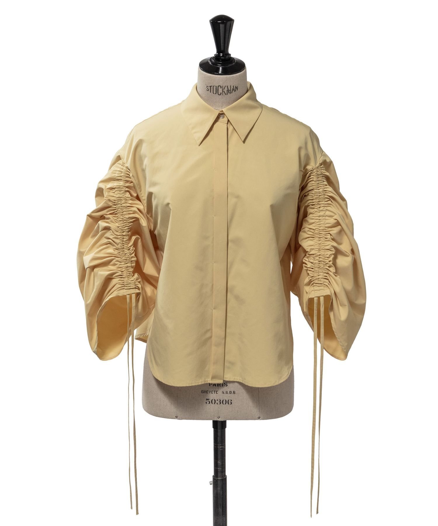 【ティーチ/TEECHI】の「エアバルーンブラウス」リッチタフタ インテリア・キッズ・メンズ・レディースファッション・服の通販 founy(ファニー) 　ファッション　Fashion　レディースファッション　Fashion for Women　トップス・カットソー　Cut & Sew Tops　シャツ・ブラウス・オフィスカジュアル　Elegant Blouses & Button-Ups　ジュエリー　Jewelry, Accessories　スリーブ　Sleeve, Long Sleeve / Short Sleeve　タフタ　Taffeta, Structured Fabric　バルーン　Balloon, Balloon Silhouette　YELLOW|ID: prp329100004829909 ipo3291000000035155655