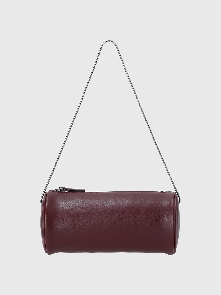 【アニュアンス/anuans】のミニマルシリンダーバッグ インテリア・キッズ・メンズ・レディースファッション・服の通販 founy(ファニー) 　ファッション　Fashion　レディースファッション　Fashion for Women　バッグ　Bags　ショルダー　Shoulder, Shoulder Strap　シンプル　Simple, Minimal　チェーン　Chain, Chain Strap　ライニング　Inner Lining, Inner Fabric, Lined　BURGUNDY|ID: prp329100004829912 ipo3291000000035155690