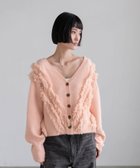 【ローリーズファーム/LOWRYS FARM】の2WAYフリルフリンジカーディガン 人気、トレンドファッション・服の通販 founy(ファニー) ファッション Fashion レディースファッション Fashion for Women トップス・カットソー Cut & Sew Tops カーディガン・羽織り Layered Style Cardigans カーディガン Cardigan, Knitwear バランス Balance, Style Balance フリンジ Fringe, Tassel ワイド Wide, Wide Fit thumbnail ピンク|ID: prp329100004829913 ipo3291000000035155691