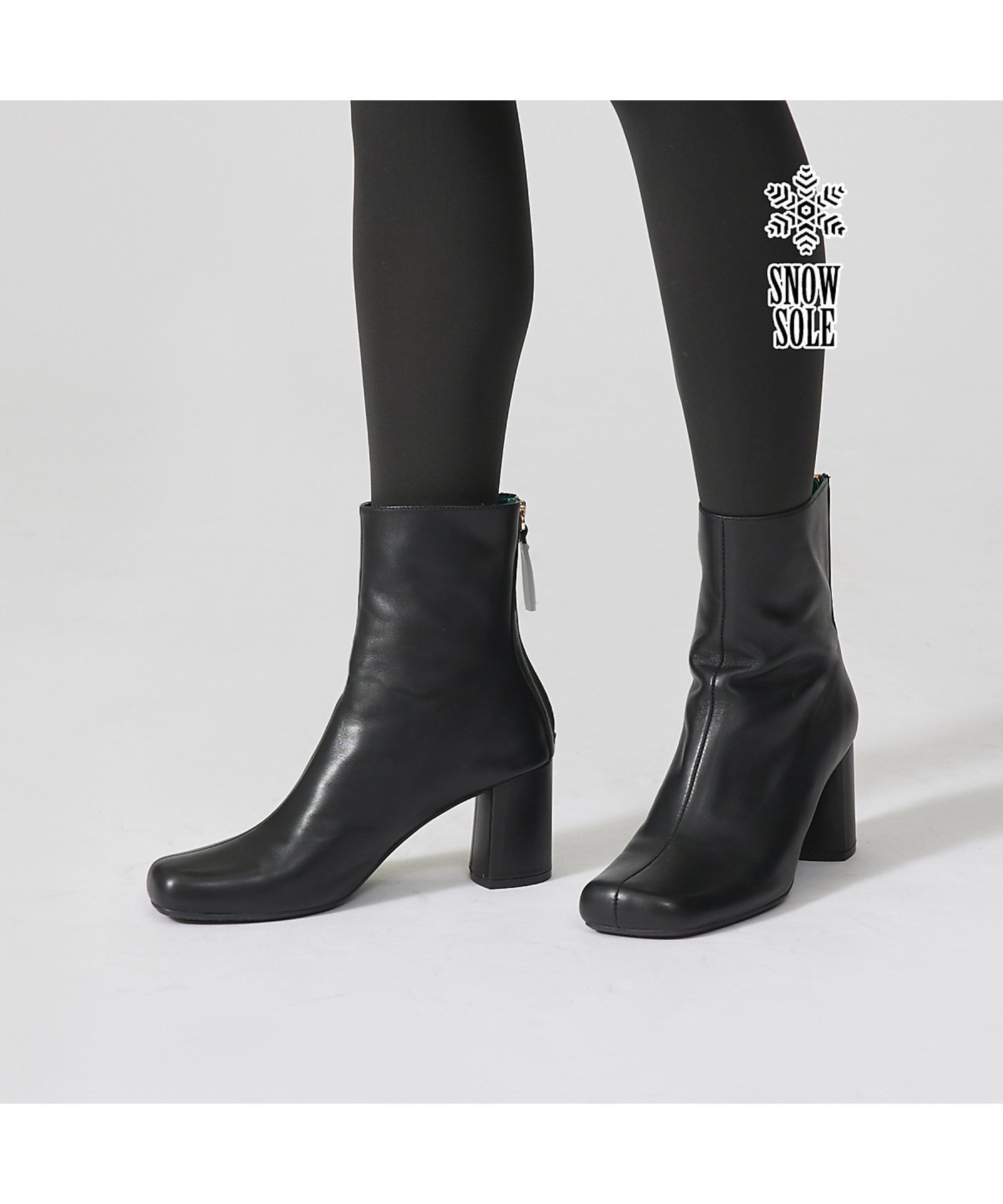 【オゥ バニスター/Au BANNISTER】の【スノーソール】ボリュームトゥショートブーツ インテリア・キッズ・メンズ・レディースファッション・服の通販 founy(ファニー) 　ファッション　Fashion　レディースファッション　Fashion for Women　ガラス　Glass, Glassware　おすすめ　Recommended / Our Picks　ブラック|ID: prp329100004829922 ipo3291000000035155736