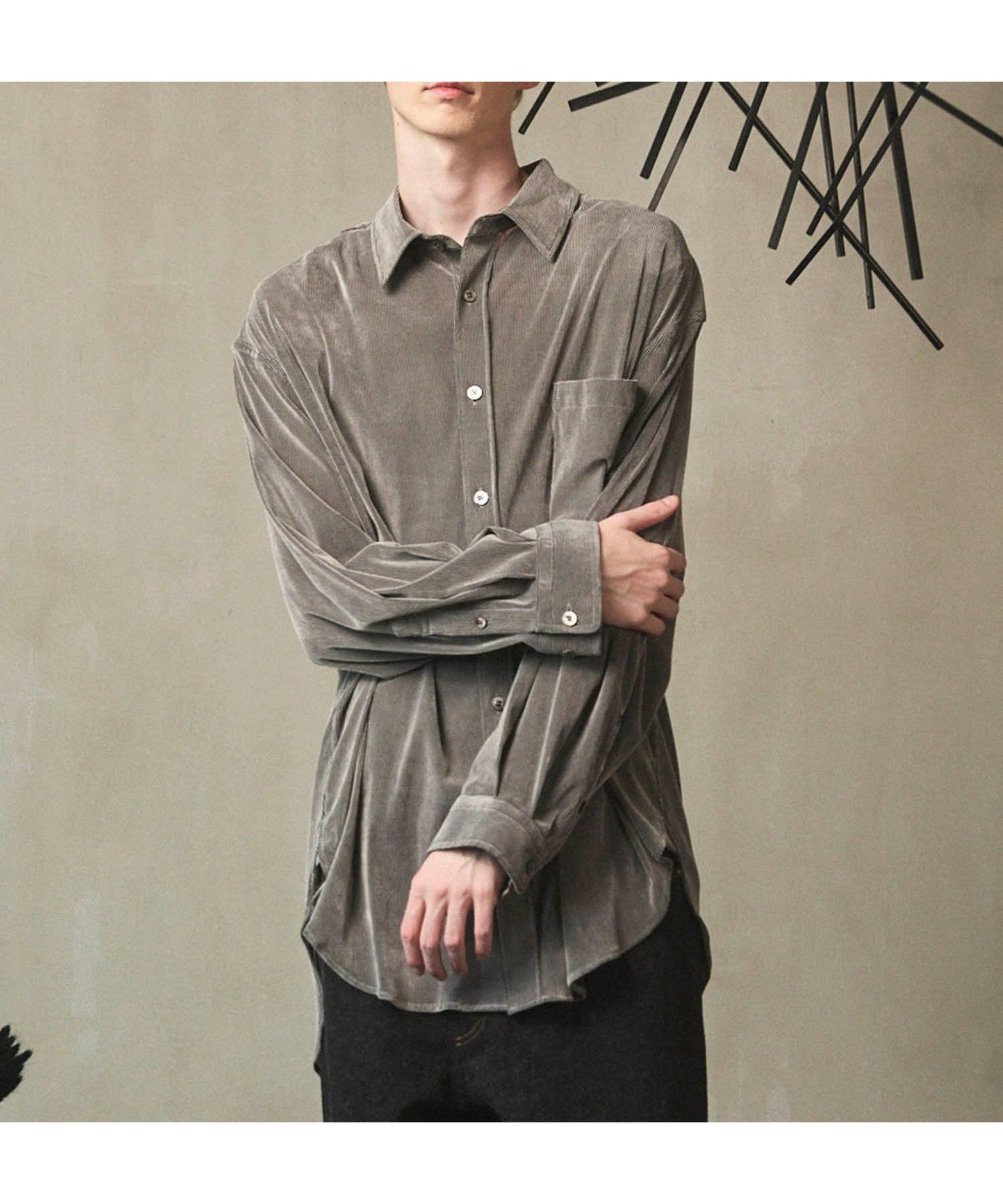 【メゾンスペシャル/MAISON SPECIAL】のPrime-Over Flocky Print Regular Collar Shirt Coat インテリア・キッズ・メンズ・レディースファッション・服の通販 founy(ファニー) ファッション Fashion レディースファッション Fashion for Women アウター Coat / Outerwear Collection コート・ロングコート・ピーコート Long Coats, Peacoats & More トップス・カットソー Cut & Sew Tops シャツ・ブラウス・オフィスカジュアル Elegant Blouses & Button-Ups アウトドア Outdoor Clothing ヴィンテージ Vintage Style コーデュロイ Corduroy, Cord Fabric ショルダー Shoulder, Shoulder Strap シンプル Simple, Minimal ストライプ Stripe, Striped Pattern チュール Tulip, Tulip Motif ドロップ Drop Shoulder, Dropped Style パターン Pattern, Design Print ミリタリー Military, Army Style ワーク Workwear, Utility Style GRY|ID: prp329100004829927 ipo3291000000035155796