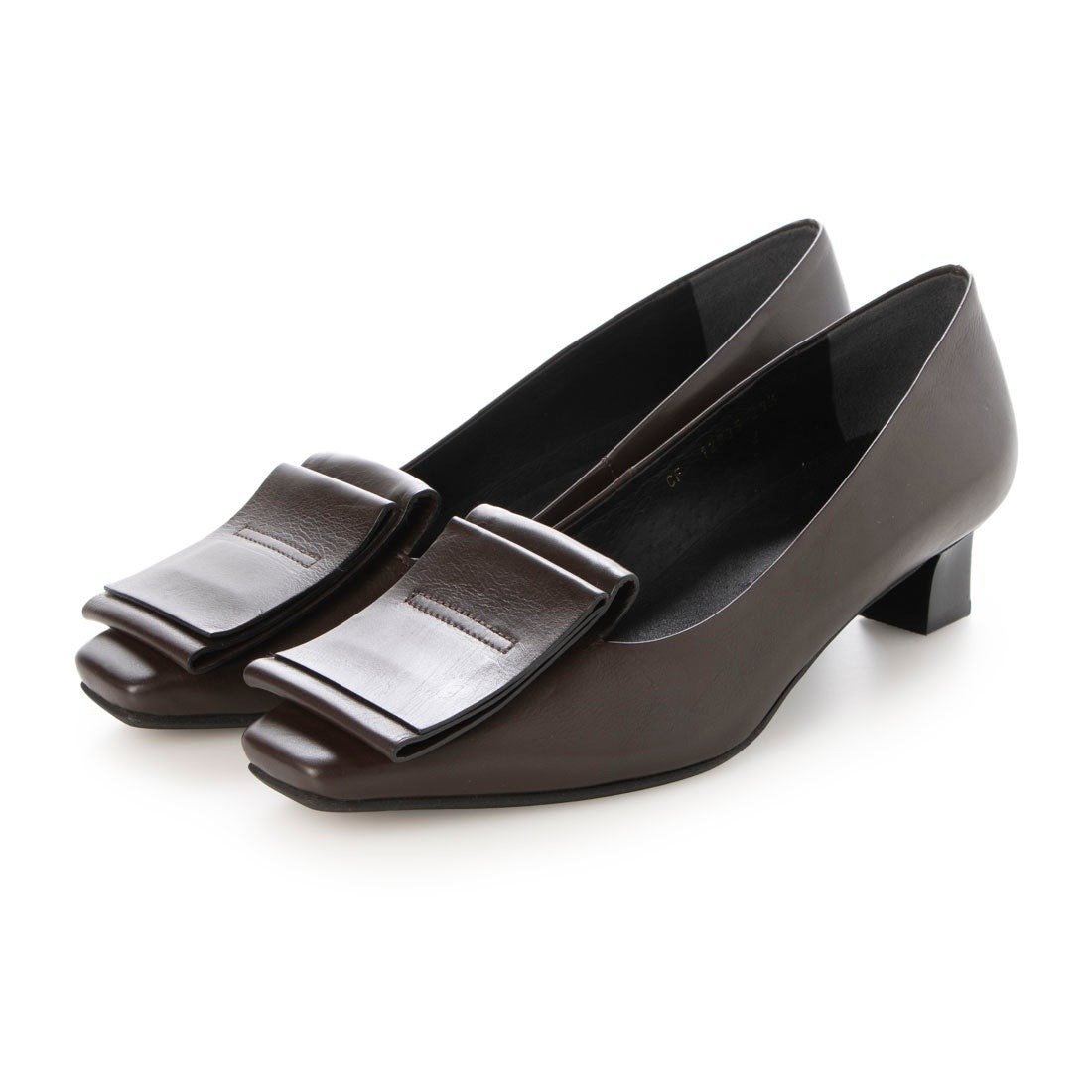 【ラボキゴシ ワークス/RABOKIGOSHI works】の4cmスクエアトウモカパンプス インテリア・キッズ・メンズ・レディースファッション・服の通販 founy(ファニー) 　ファッション　Fashion　レディースファッション　Fashion for Women　スタイリッシュ　Stylish, Fashionable　フェミニン　Feminine, Girly　ダークブラウン|ID: prp329100004829936 ipo3291000000035155904