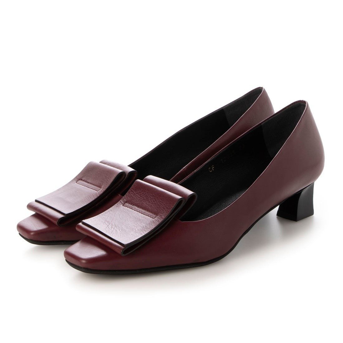 【ラボキゴシ ワークス/RABOKIGOSHI works】の4cmスクエアトウモカパンプス インテリア・キッズ・メンズ・レディースファッション・服の通販 founy(ファニー) 　ファッション　Fashion　レディースファッション　Fashion for Women　スタイリッシュ　Stylish, Fashionable　フェミニン　Feminine, Girly　ワイン|ID: prp329100004829936 ipo3291000000035155905