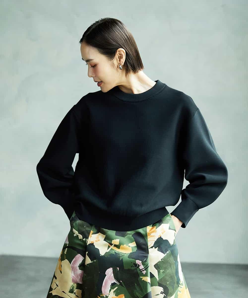 【ミッシェルクラン/MICHEL KLEIN】のスウェットライクニットプルオーバー インテリア・キッズ・メンズ・レディースファッション・服の通販 founy(ファニー) ファッション Fashion レディースファッション Fashion for Women トップス・カットソー Cut & Sew Tops ニット Knit Tops & Sweaters レディースパーカー・カジュアルフーディー Casual Hoodies & Sweatshirts カジュアルプルオーバー・ニットトップス Pullovers & Knit Tops / Casual Pullovers スウェット・クルーネックトップス Sweatshirts & Crewnecks / Relaxed Fit Sweat Tops 洗える Machine Washable サテン Satin, Glossy Fabric シンプル Simple, Minimal スタイリッシュ Stylish, Fashionable ダウン Down, Puffer トレンド Trend, Trending Now トレーナー Sweatshirt, Trainer バランス Balance, Style Balance ベーシック Basic, Essential モダン Modern, Contemporary リラックス Relax, Relaxed Fit 再入荷 Restock / Back in Stock おすすめ Recommended / Our Picks エレガント 上品 Elegant ブラック|ID: prp329100004829939 ipo3291000000035155916