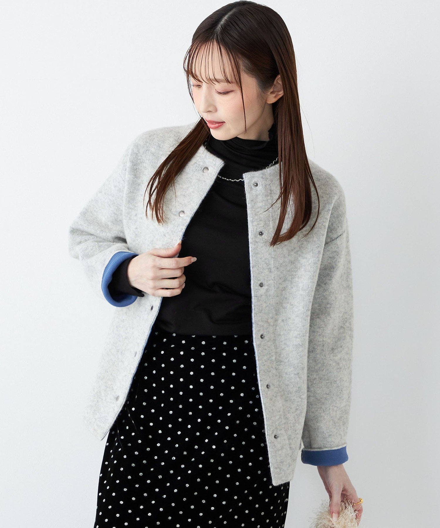 【シップス フォー ウィメン/SHIPS】のSHIPS Colors 手洗い可能 チャイニーズラクーン 接結 カーディガン インテリア・キッズ・メンズ・レディースファッション・服の通販 founy(ファニー) 　ファッション　Fashion　レディースファッション　Fashion for Women　トップス・カットソー　Cut & Sew Tops　カーディガン・羽織り　Layered Style Cardigans　カーディガン　Cardigan, Knitwear　今季　This Season, Current Season　シンプル　Simple, Minimal　バランス　Balance, Style Balance　ビビッド　Vivid, Bright Tone　ボトム　Bottoms, Lower Wear　防寒　Cold Protection, Winter-Ready　ミックス　Mix, Mixed Style　メンズ　Men's, Menswear　アウトレット　Outlet / Clearance　エレガント 上品　Elegant　ビジネス 仕事 通勤　Business / Work / Commuting　2025年　2025　2025-2026秋冬・A/W　Autumn/Winter 2025–26 AW25–26　グレー|ID: prp329100004829946 ipo3291000000035156032