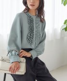 【シップス フォー ウィメン/SHIPS】の洗濯機可能 ポリエステル カルゼ フリル ブラウス 人気、トレンドファッション・服の通販 founy(ファニー) ファッション Fashion レディースファッション Fashion for Women トップス・カットソー Cut & Sew Tops シャツ・ブラウス・オフィスカジュアル Elegant Blouses & Button-Ups インナー Innerwear エレガント 上品 Elegant ギャザー Gathered, Ruffled ジャケット Jacket, Outerwear スリーブ Sleeve, Long Sleeve / Short Sleeve デニム Denim, Jeans Material フリル Frill, Ruffle フロント Front, Front Design ポケット Pocket, Pocket Detail モダン Modern, Contemporary 2025年 2025 2025-2026秋冬・A/W Autumn/Winter 2025–26 AW25–26 thumbnail ライトブルー|ID: prp329100004829951 ipo3291000000035156094