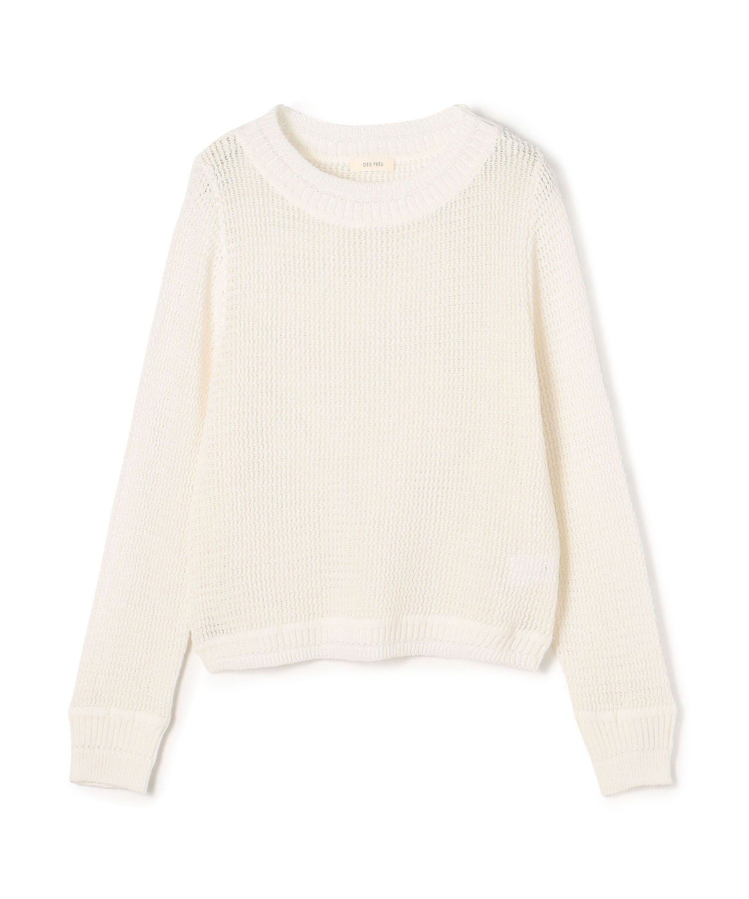 【トゥモローランド/TOMORROWLAND】のコットンポリエステルコイルヤーン クルーネックプルオーバー インテリア・キッズ・メンズ・レディースファッション・服の通販 founy(ファニー) 　ファッション　Fashion　レディースファッション　Fashion for Women　トップス・カットソー　Cut & Sew Tops　カジュアルプルオーバー・ニットトップス　Pullovers & Knit Tops / Casual Pullovers　コンパクト　Compact, Small Size　シンプル　Simple, Minimal　今季　This Season, Current Season　吸水　Absorbent, Quick-Dry　定番　Standard, Basic Item　11 ホワイト|ID: prp329100004829959 ipo3291000000035156144