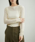 【アダム エ ロペ/ADAM ET ROPE'】のシアーテレコタックニュアンスロンT 人気、トレンドファッション・服の通販 founy(ファニー) ファッション Fashion レディースファッション Fashion for Women トップス・カットソー Cut & Sew Tops ロングTシャツ・Tシャツ Longline T-Shirts & Tees インナー Innerwear シアー Sheer, See-Through シンプル Simple, Minimal ジャケット Jacket, Outerwear スリーブ Sleeve, Long Sleeve / Short Sleeve フィット Fit, Slim Fit ポケット Pocket, Pocket Detail ロング Long, Long-Length A/W・秋冬 Autumn/Winter おすすめ Recommended / Our Picks エレガント 上品 Elegant 2025年 2025 2025-2026秋冬・A/W Autumn/Winter 2025–26 AW25–26 thumbnail キナリ(16)|ID: prp329100004829971 ipo3291000000035156209