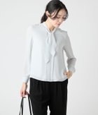 【ニューヨーカー/NEWYORKER】の梨地×TR天竺 長袖ボウタイカットソー 人気、トレンドファッション・服の通販 founy(ファニー) ファッション Fashion レディースファッション Fashion for Women トップス・カットソー Cut & Sew Tops カットソー・ベーシックTシャツ Cut-and-Sewn Tops / Stretch Tees & Basics インナー Innerwear カットソー Cut and Sewn Top ジャケット Jacket, Outerwear フロント Front, Front Design ベーシック Basic, Essential エレガント 上品 Elegant 夏 Summer 春 Spring S/S・春夏 SS, Spring/Summer, Warm Season 長袖 Long Sleeve, Full Sleeve thumbnail ライトグレー|ID: prp329100004829977 ipo3291000000035156239