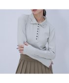 【ハレ/HARE】のビジューポロリブカットソー 人気、トレンドファッション・服の通販 founy(ファニー) ファッション Fashion レディースファッション Fashion for Women トップス・カットソー Cut & Sew Tops カットソー・ベーシックTシャツ Cut-and-Sewn Tops / Stretch Tees & Basics インナー Innerwear ウェーブ Wavy Pattern カーゴパンツ Cargo Pants, Utility Pants カーディガン Cardigan, Knitwear コンパクト Compact, Small Size シフォン Chiffon, Lightweight Fabric ストレート Straight, Straight Cut スラックス Slacks, Dress Pants タイトスカート Pencil Skirt, Tight Skirt チュール Tulip, Tulip Motif ツイード Twill, Twill Weave デニム Denim, Jeans Material ビジュー Bijou, Jewel-like Accent フェミニン Feminine, Girly エレガント 上品 Elegant thumbnail ライトグレー80|ID: prp329100004830004 ipo3291000000035156414