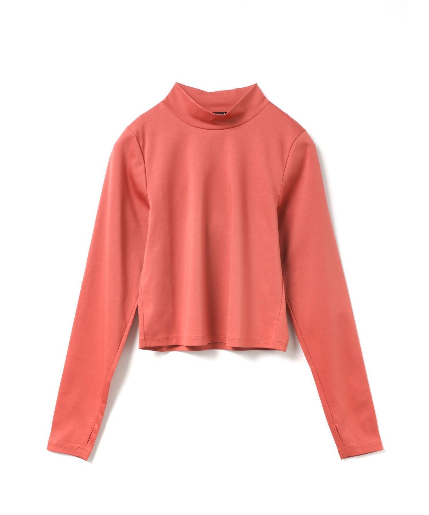 【マーコート/MARcourt】のmizuiro ind モックネックTシャツ インテリア・キッズ・メンズ・レディースファッション・服の通販 founy(ファニー) 　ファッション　Fashion　レディースファッション　Fashion for Women　トップス・カットソー　Cut & Sew Tops　シャツ・ブラウス・オフィスカジュアル　Elegant Blouses & Button-Ups　ロングTシャツ・Tシャツ　Longline T-Shirts & Tees　インナー　Innerwear　コンパクト　Compact, Small Size　シンプル　Simple, Minimal　ベーシック　Basic, Essential　ポケット　Pocket, Pocket Detail　モックネック　Mock Neck, Short Turtleneck　春　Spring　無地　Plain, Solid Color　長袖　Long Sleeve, Full Sleeve　スモークピンク|ID: prp329100004830007 ipo3291000000035156425