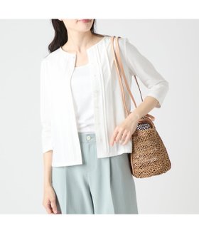 【ニューヨーカー/NEWYORKER】の【吸水速乾】コンフォートプレーティング天竺 7分袖カットソー 人気、トレンドファッション・服の通販 founy(ファニー) ファッション Fashion レディースファッション Fashion for Women トップス・カットソー Cut & Sew Tops カットソー・ベーシックTシャツ Cut-and-Sewn Tops / Stretch Tees & Basics 春 Spring カットソー Cut and Sewn Top カーディガン Cardigan, Knitwear 吸水 Absorbent, Quick-Dry シンプル Simple, Minimal フロント Front, Front Design ベーシック Basic, Essential S/S・春夏 SS, Spring/Summer, Warm Season 夏 Summer エレガント 上品 Elegant |ID:prp329100004830038