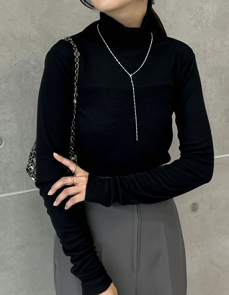 【リエディ/Re:EDIT】の無地or配色シアーフライスハイネックトップス 人気、トレンドファッション・服の通販 founy(ファニー) 　ファッション　Fashion　レディースファッション　Fashion for Women　トップス・カットソー　Cut & Sew Tops　おすすめ　Recommended / Our Picks　インナー　Innerwear　シアー　Sheer, See-Through　シンプル　Simple, Minimal　トレンド　Trend, Trending Now　フィット　Fit, Slim Fit　ベスト　Vest, Waistcoat　ロング　Long, Long-Length　無地　Plain, Solid Color　 other-1|ID: prp329100004830045 ipo3291000000035156825