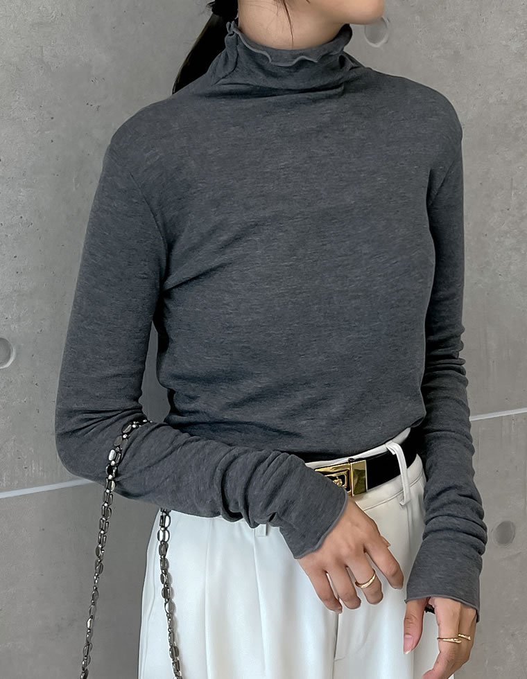 【リエディ/Re:EDIT】の無地or配色シアーフライスハイネックトップス インテリア・キッズ・メンズ・レディースファッション・服の通販 founy(ファニー) 　ファッション　Fashion　レディースファッション　Fashion for Women　トップス・カットソー　Cut & Sew Tops　おすすめ　Recommended / Our Picks　インナー　Innerwear　シアー　Sheer, See-Through　シンプル　Simple, Minimal　トレンド　Trend, Trending Now　フィット　Fit, Slim Fit　ベスト　Vest, Waistcoat　ロング　Long, Long-Length　無地　Plain, Solid Color　チャコールグレー|ID: prp329100004830045 ipo3291000000035156828