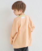 【ペアマノン/pairmanon / KIDS】の【綿100%】ユニセックス ネームタグ付き カラーボーダー ロンT オレンジボーダー40|ID: prp329100004830156 ipo3291000000035157929