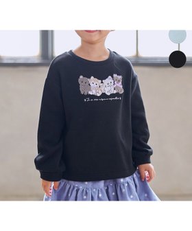 【エニー/ANY / KIDS】のなかよしサガラ刺繍 裏シャギー トレーナー 人気、トレンドファッション・服の通販 founy(ファニー) ファッション Fashion キッズファッション Fashion for Kids アニマル Animal Print トレーナー Sweatshirt, Trainer ネコ Cat, Feline Motif ポケット Pocket, Pocket Detail モチーフ Motif, Design Theme リボン Ribbon, Bow 冬 Winter / This Winter |ID:prp329100004830159