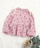【エフオー オンラインストア/F.O.Online Store / KIDS】のWEB限定 肩リボンペプラムトレーナー ピンク|ID: prp329100004830170 ipo3291000000035158106